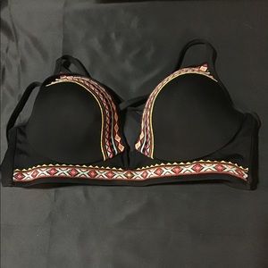 SHADE & SHORE PADDED BIKINI TOP EUC 36C